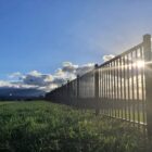 aluminium reserve fencing at a public park, designed and installed by Axiom Fencing, Balustrades & Gates in Canterbury NZ