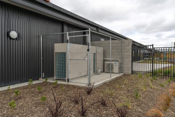 image of metal chainlink fencing installed by Axiom Built at Pītau-Allenvale School in Belfast, Christchurch