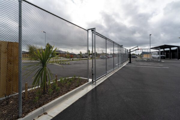 chainlink compound fence installed by Axiom Built at Pītau-Allenvale School in Belfast, Christchurch